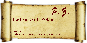 Podlyeszni Zobor névjegykártya